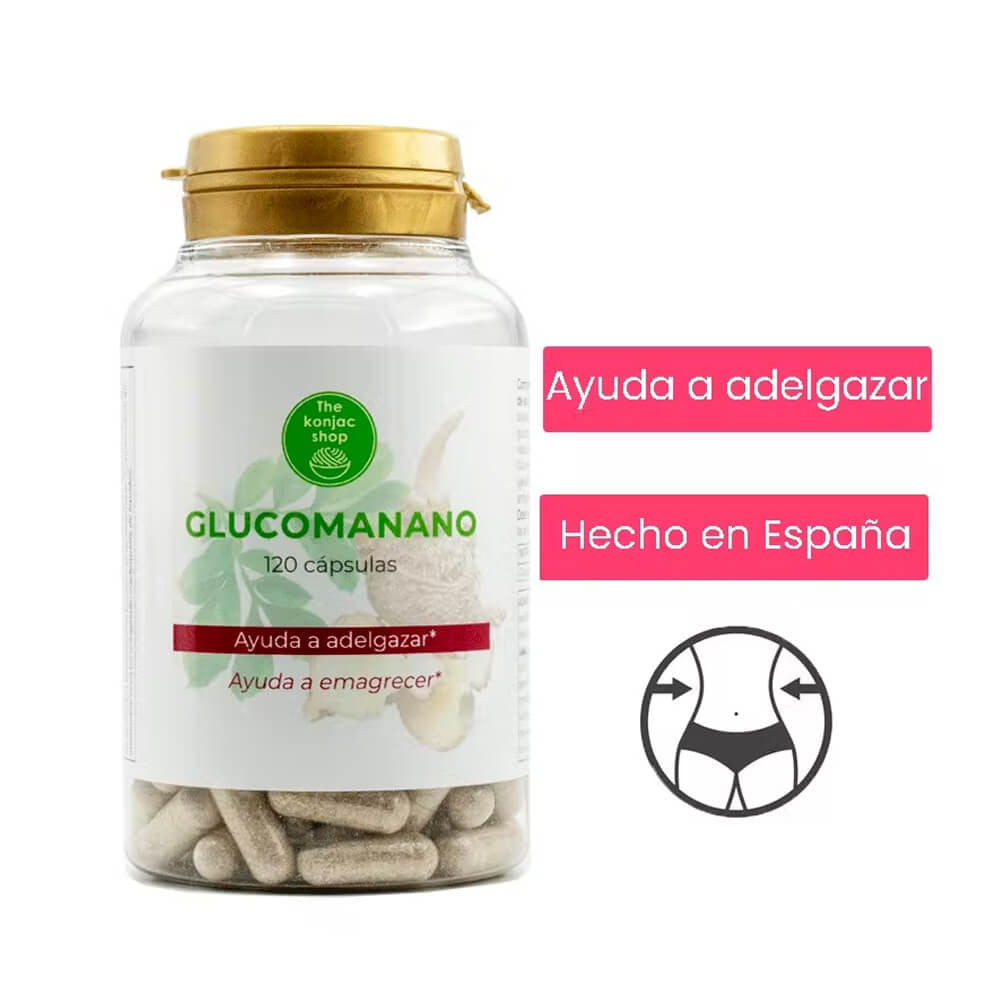Glucomanane de Konjac 500mg - 120 capsules - The Konjac Shop