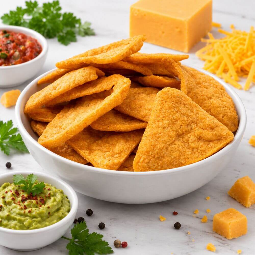 Chips Tortilla protéinées arôme Fromage Cheddar unité 25g