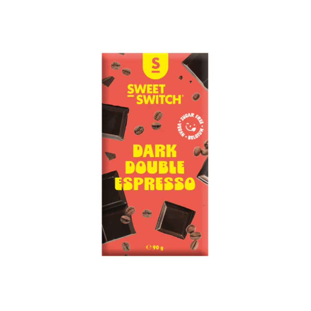 Tablette de chocolat noir Double Espresso Keto Sweet-Switch 90g