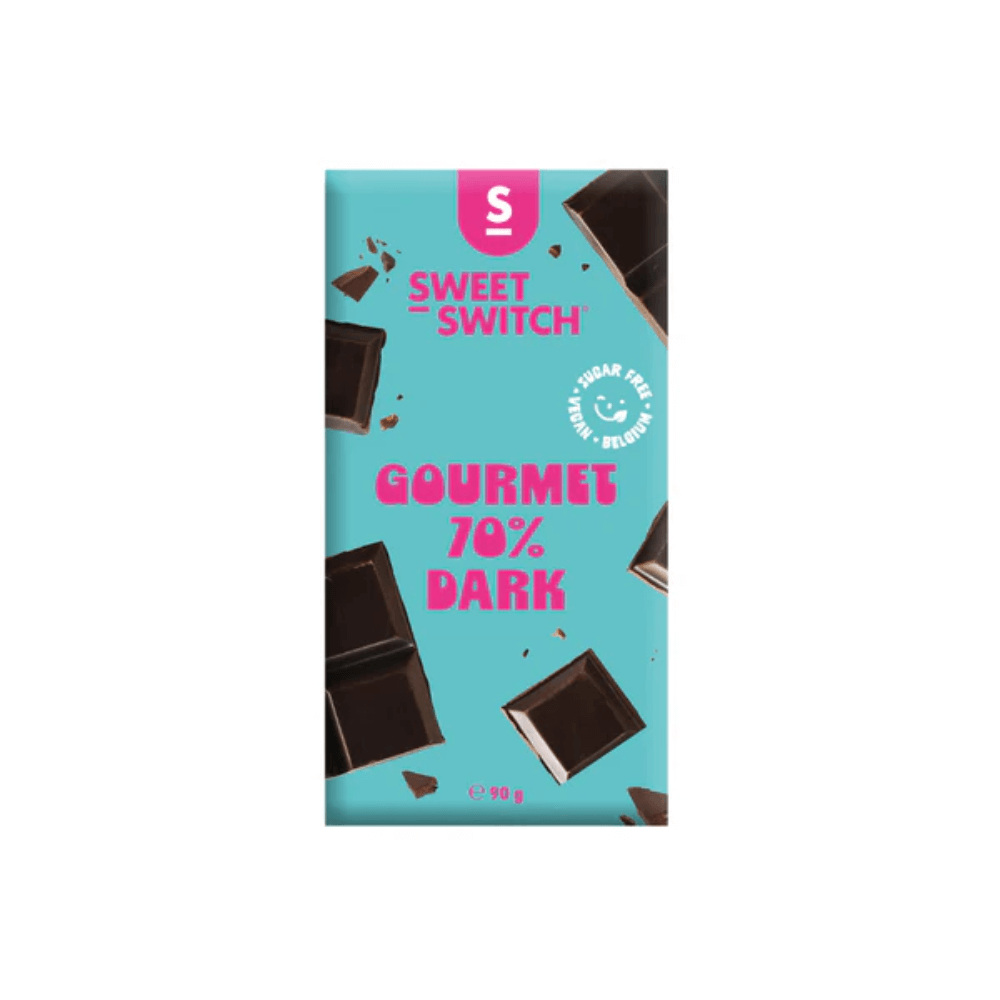 Tablette de chocolat noir Gourmet 70% Keto Sweet-Switch 90g
