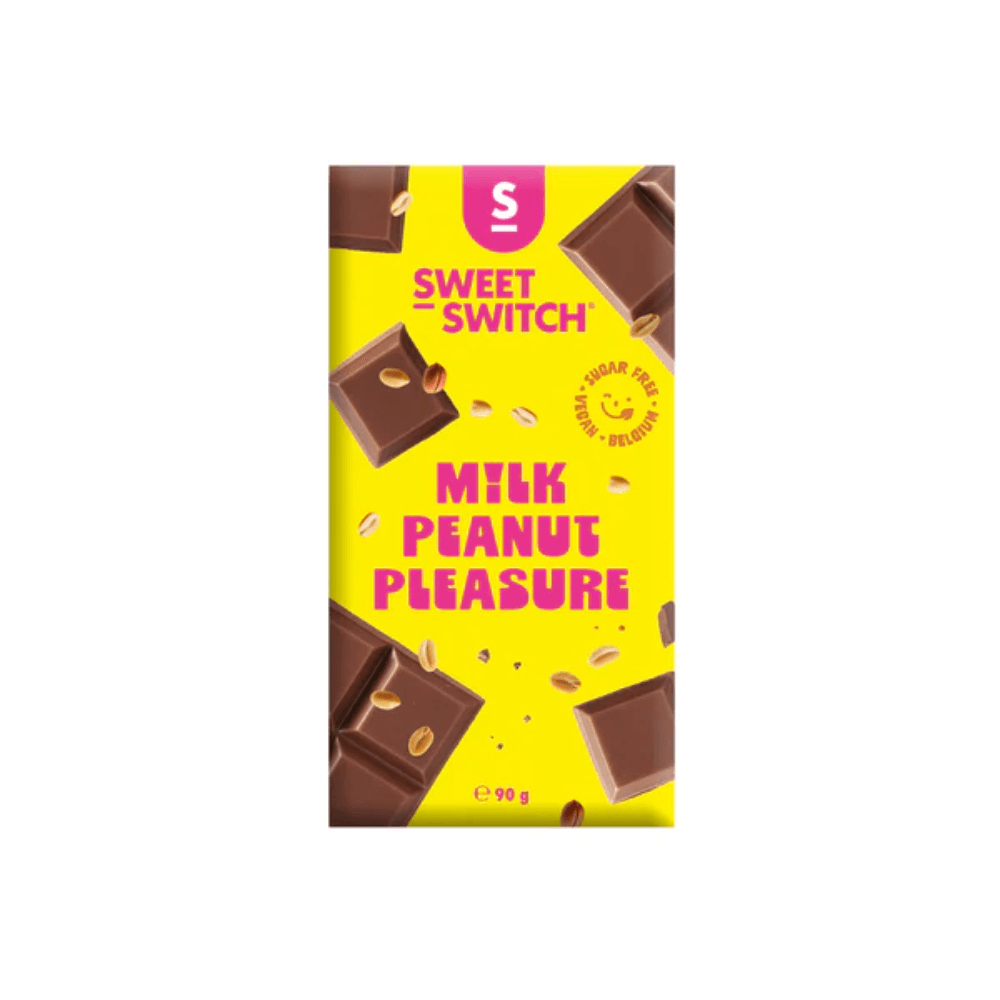 Tablette de chocolat lait cacahuète Keto Sweet-Switch 90g